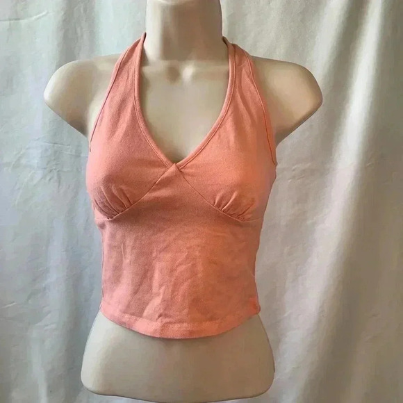 Halter top from ambiance, size small, color peach, crop top, - Picture 1 of 3